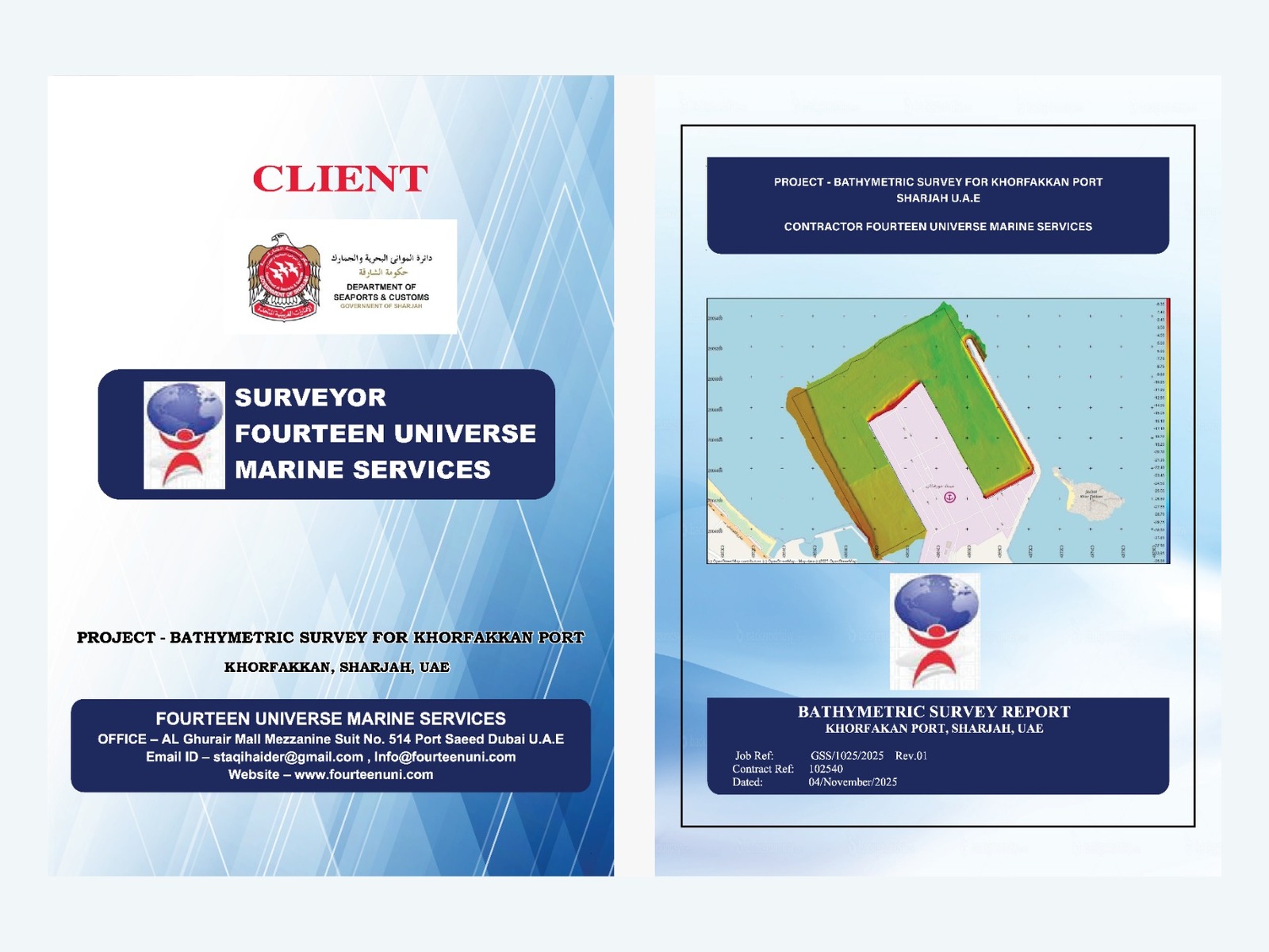 Bathymetric survey report and mapping for Khorfakkan Port